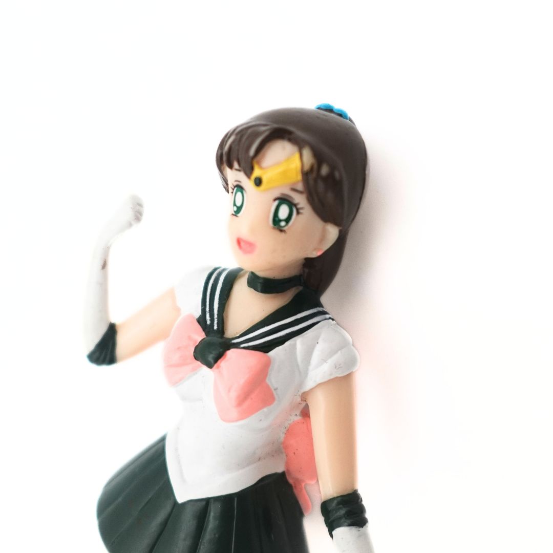 Sailor Jupiter figure with slightly chipped paint to her hair