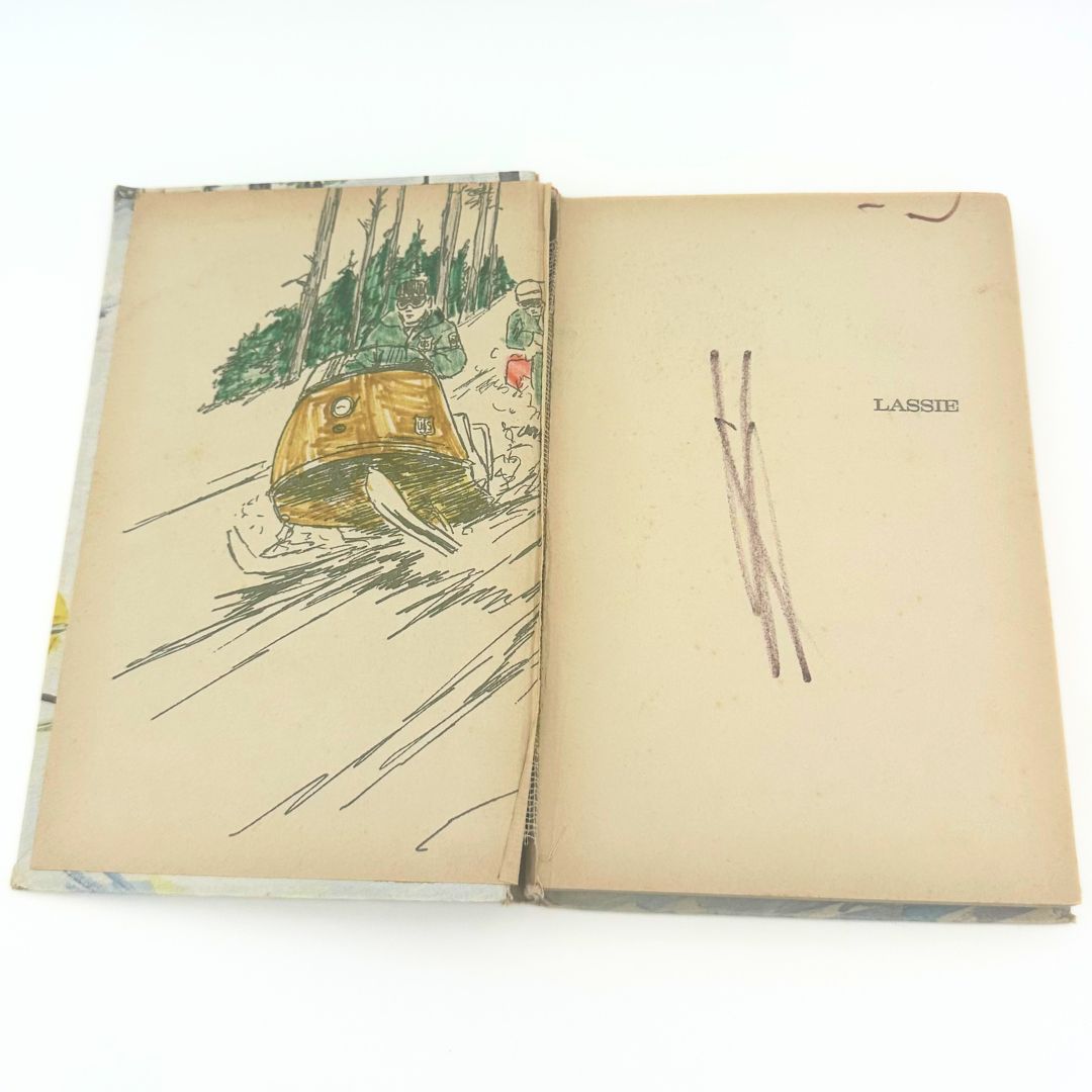 1969 Lassie Lost in the Snow Hardcover Book