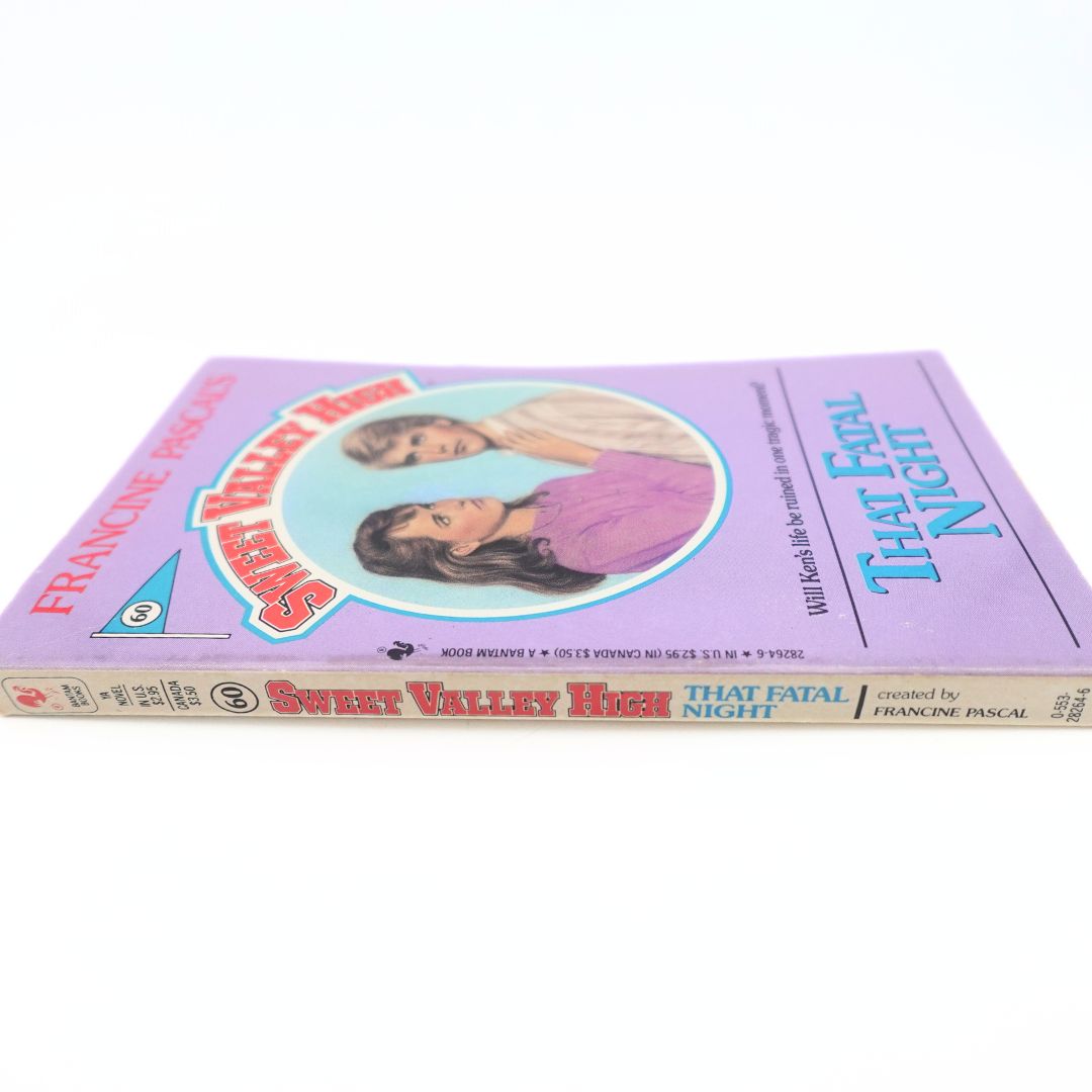 1989 Sweet Valley High That Fateful Night Book