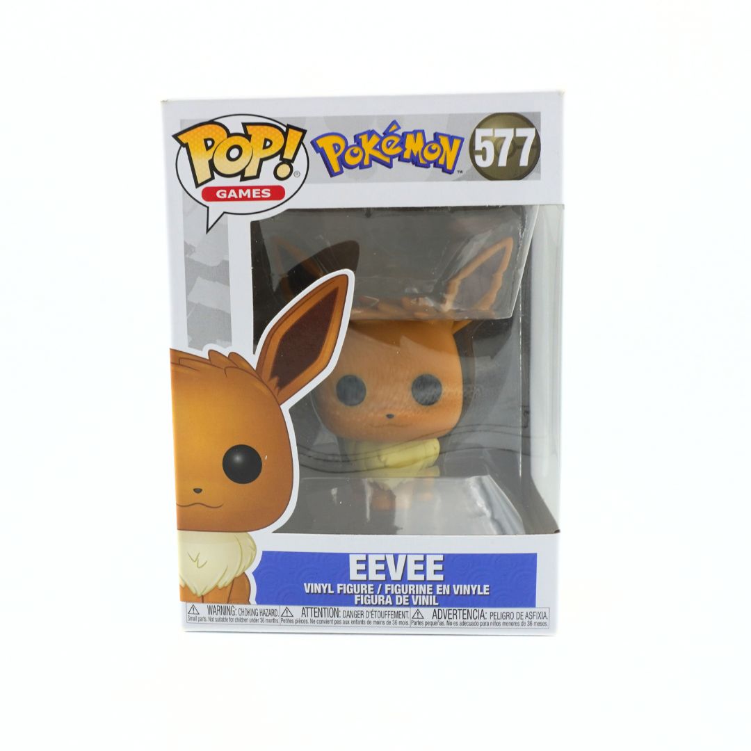 Pokémon Eevee Pop! vinyl figure in packaging on a white background