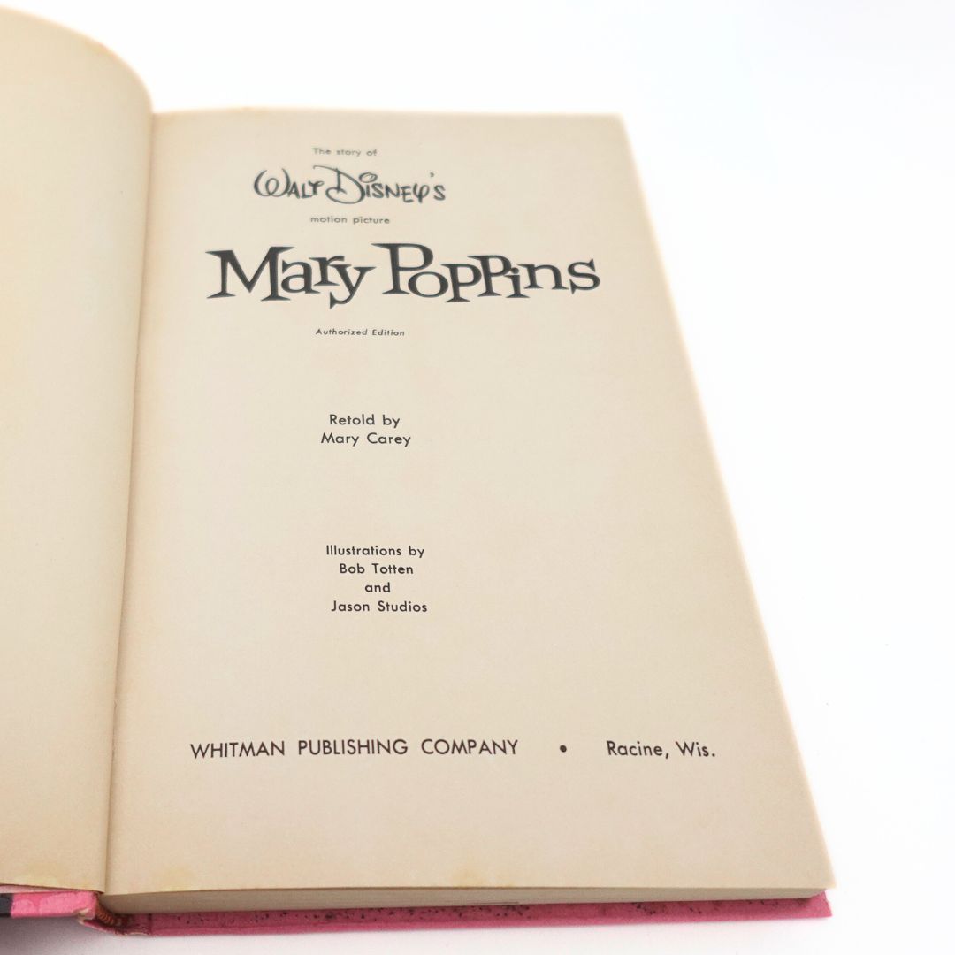 1964 Walt Disney's Motion Picture Mary Poppins Book