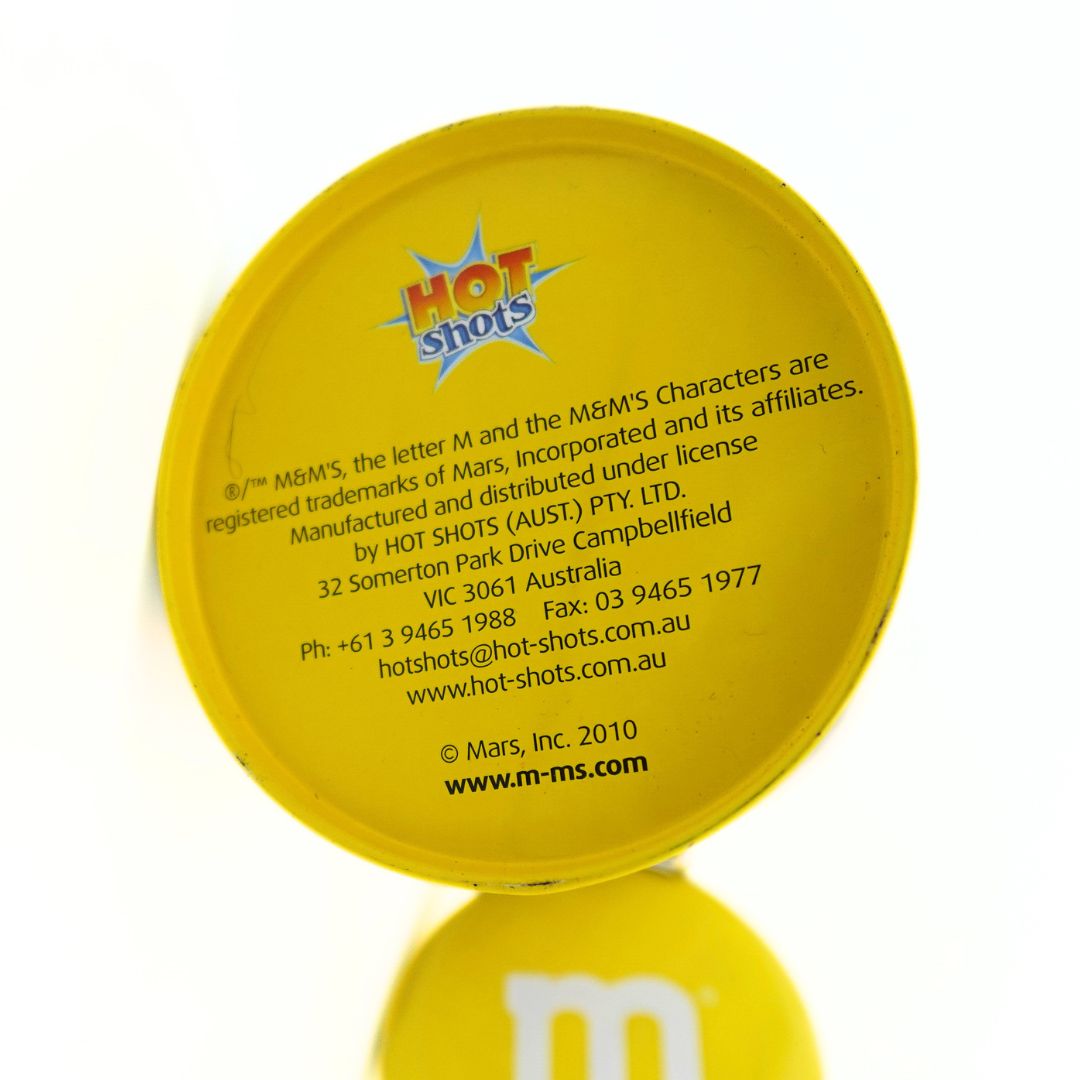 2010 M&M's Yellow Tin