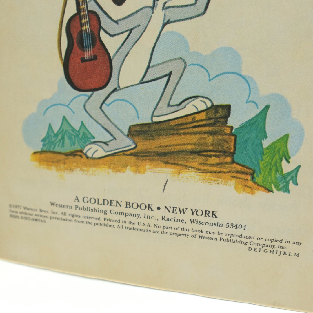 Vintage A Little Golden Book Bugs Bunny, Pioneer