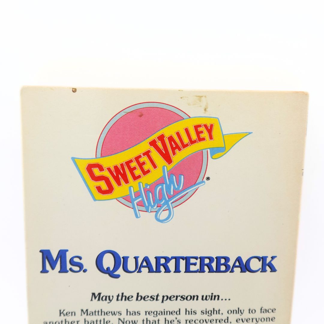 1990 Sweet Valley High Ms. Quarterback Paperback