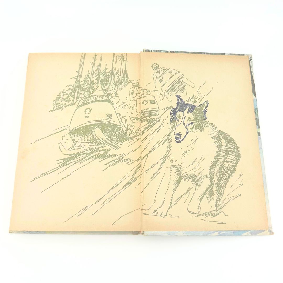 1969 Lassie Lost in the Snow Hardcover Book