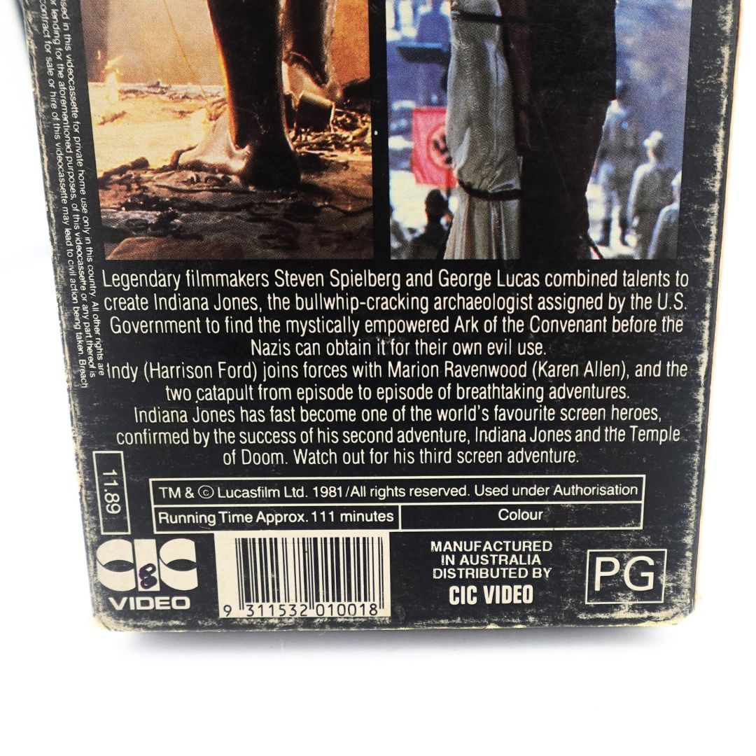 1989 Raiders of the Lost Ark VHS