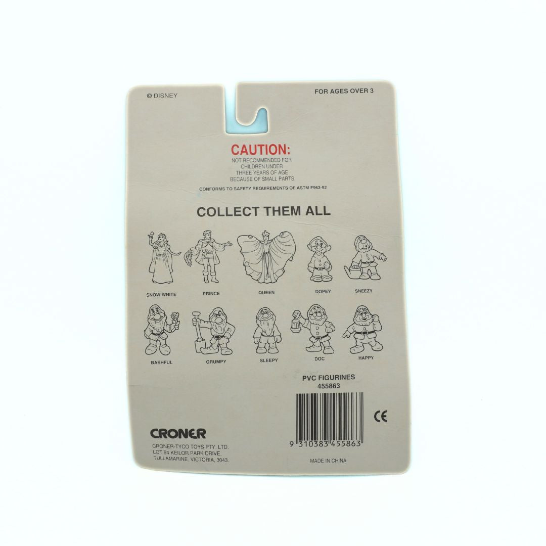 Back of a toy packaging with character illustrations and branding details.