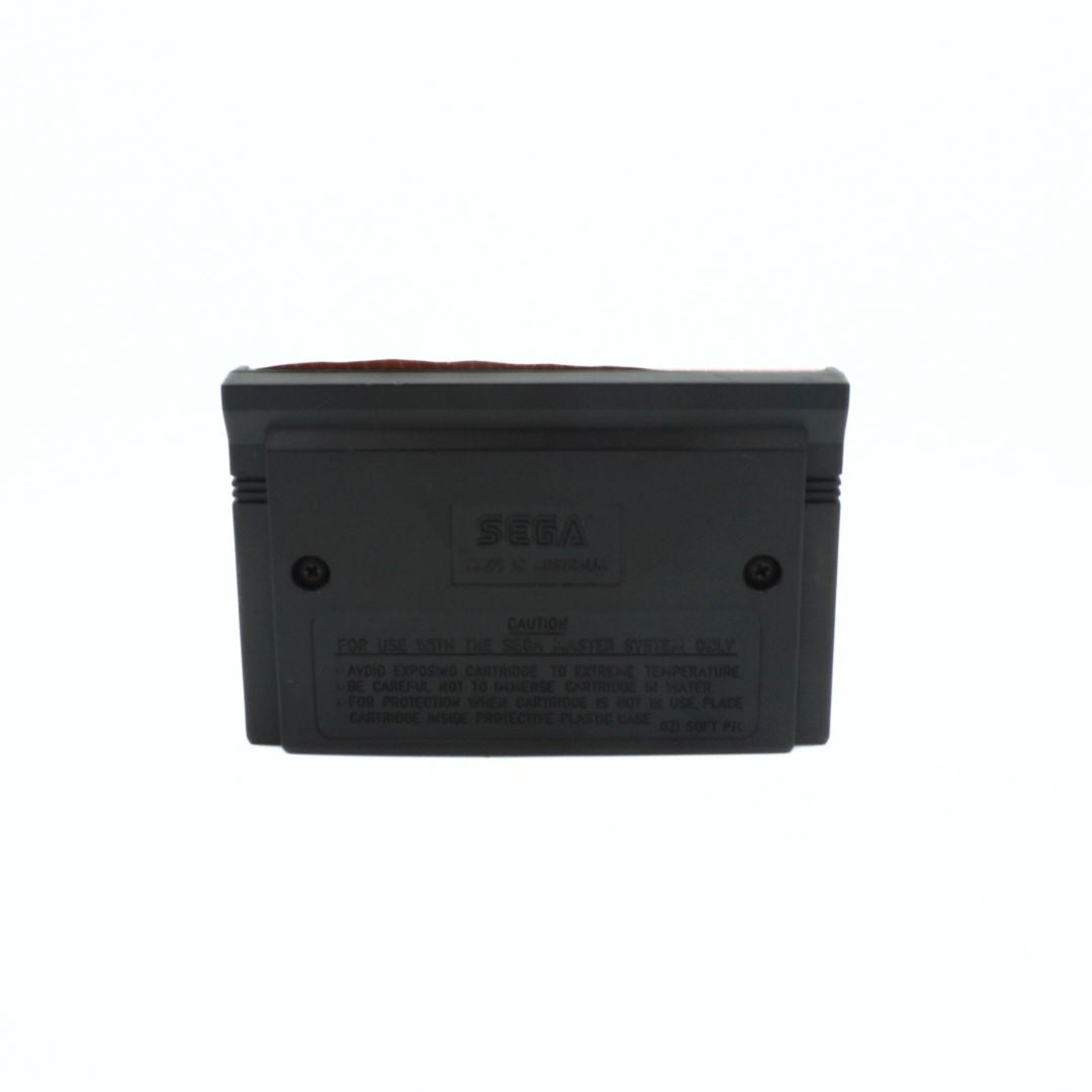 Black cartridge with Sega logo on a white background