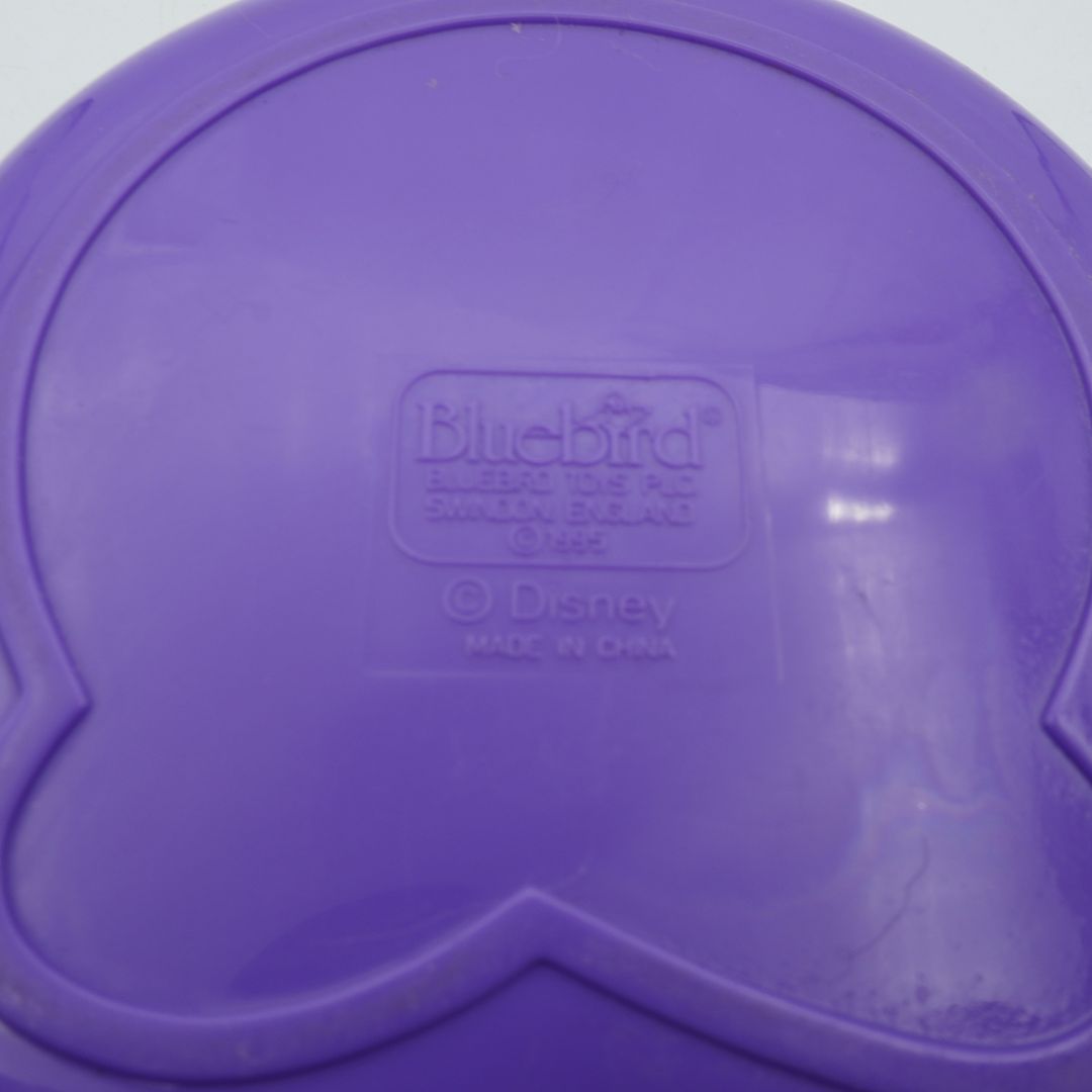 Purple plastic lid with 'Bluebird' and 'Disney' branding on a white background