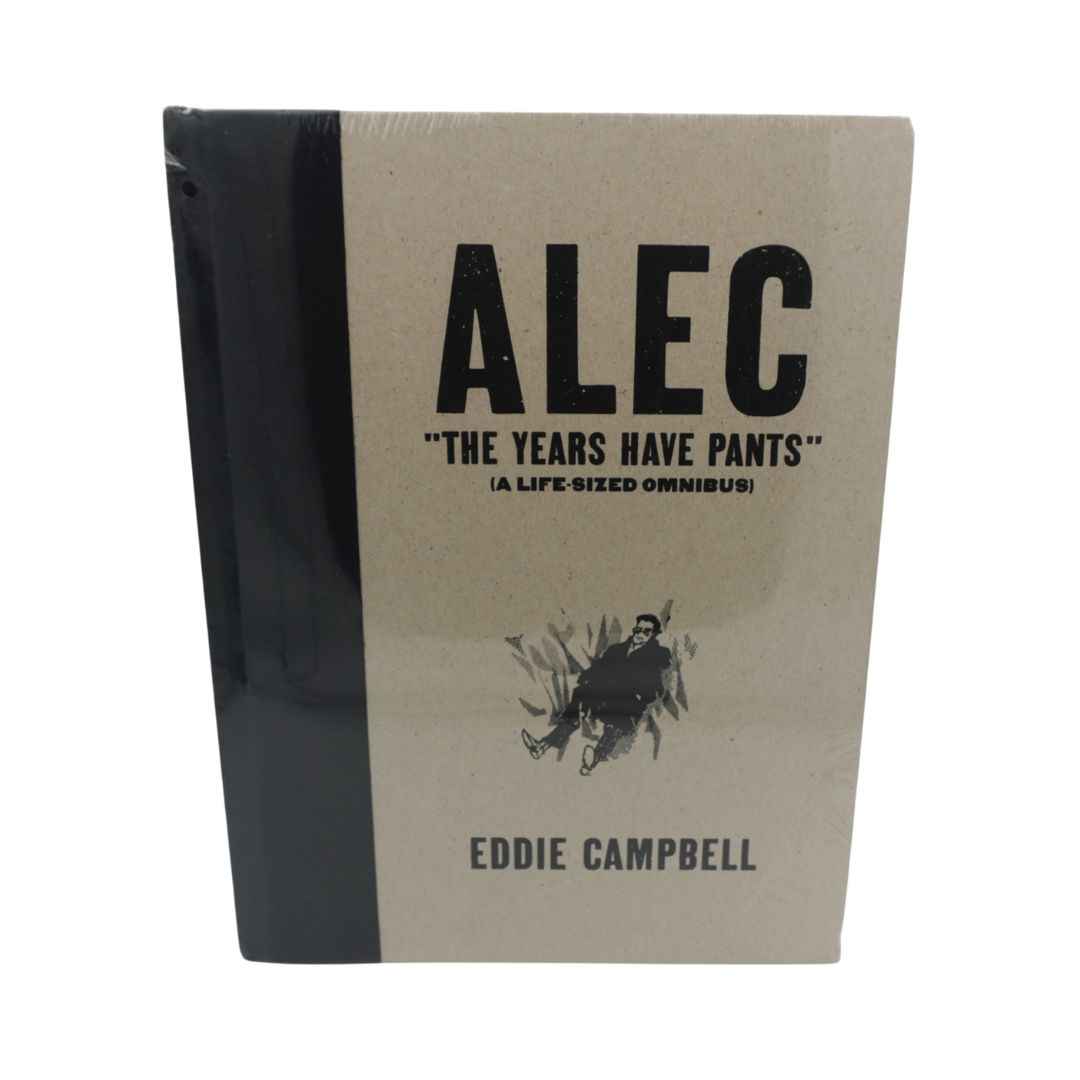 Front cover of a black and brown book called Alec The Years Have Pants by Eddie Campbell