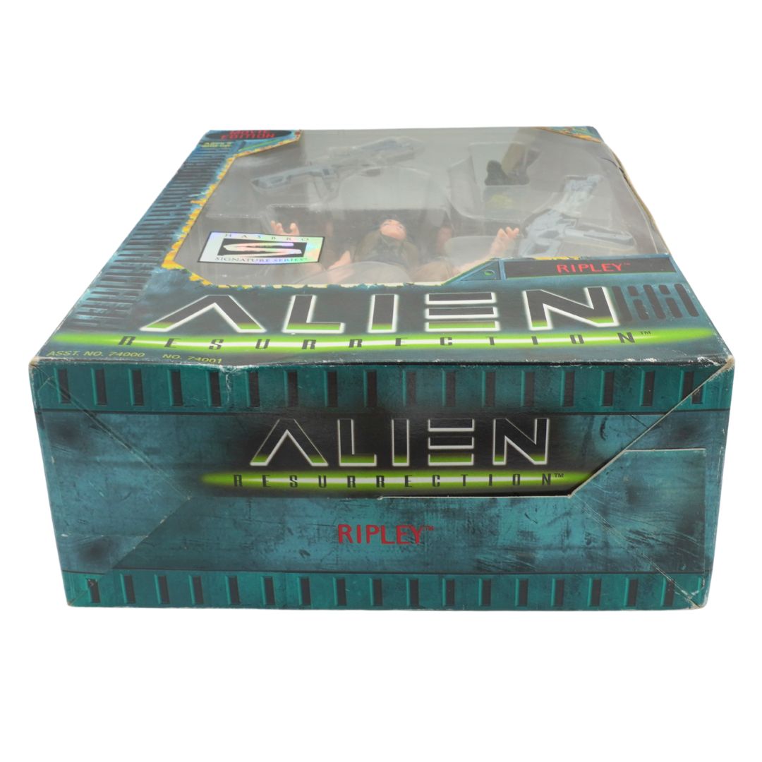 Box for 'Alien: Resurrection' with 'Ripley' branding on a white background