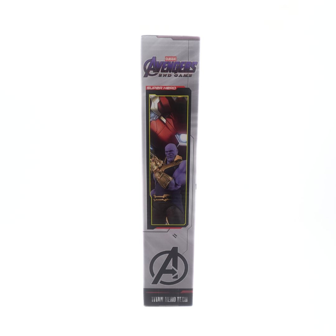 Side on photo from an Avengers Spiderman box