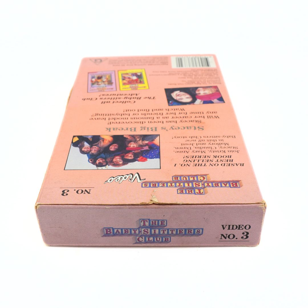 The Baby Shower Club Video No. 3 box, showing the back cover with photos of a baby shower and product details on a white background.