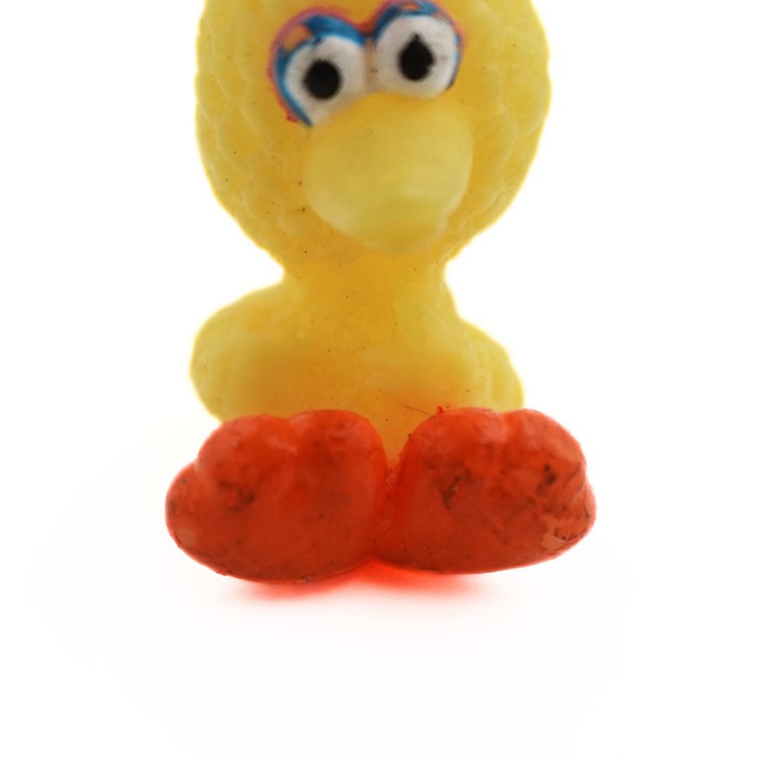Feet on a vintage Baby Big Bird toy