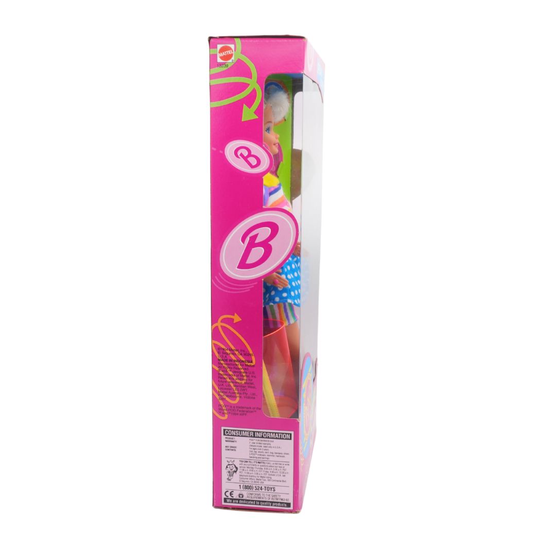 Toy packaging with a brand logo on a white background