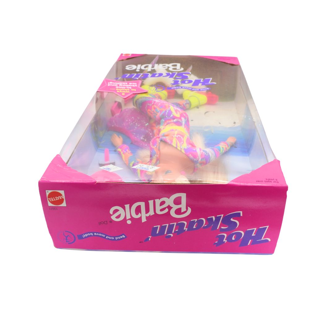 Barbie Hot Skate toy set in packaging with pink and white design