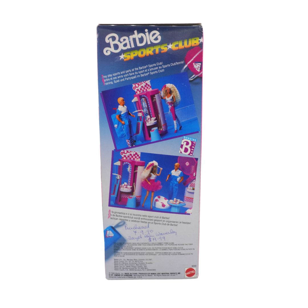 Barbie Sports Club toy set packaging on a white background