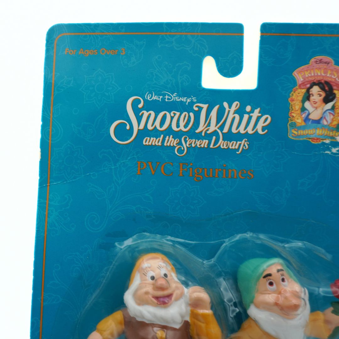 Walt Disney's Snow White and the Seven Dwarfs PVC Figurines packaging with two figures inside.