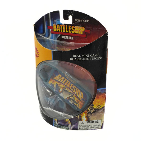 Battleship carabiner game packaging on a white background