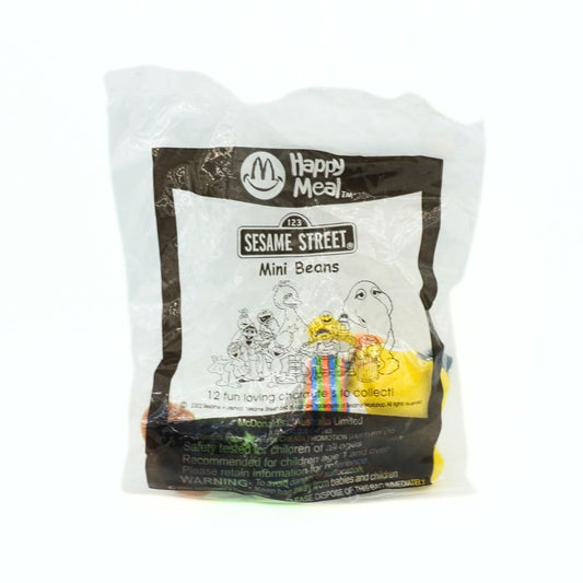 Happy Meal Sesame Street mini beans package on a white background