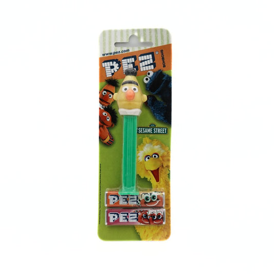 Front on photo of the Sesame Street Bert Pez dispenser, unopened and in excellent condition