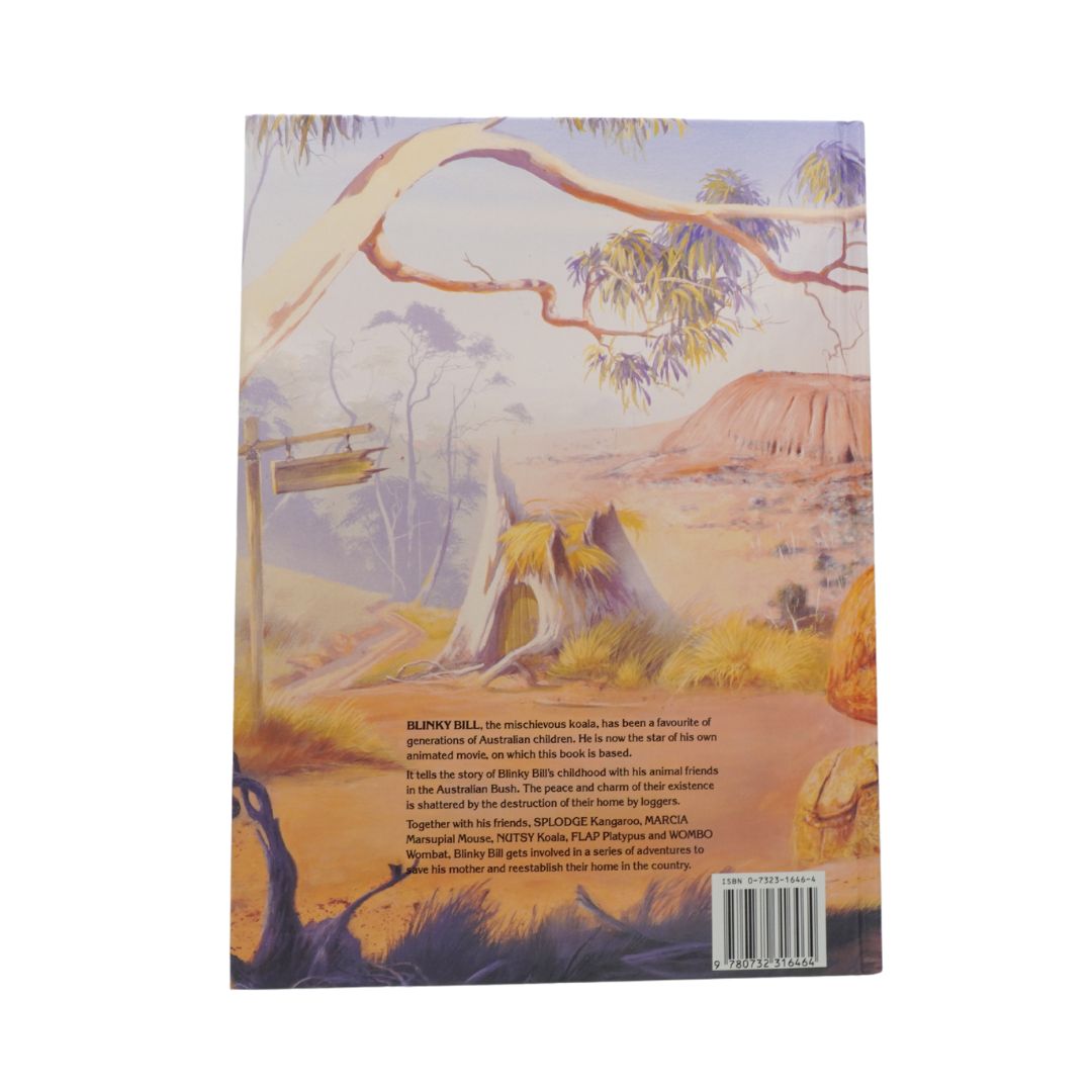 Book cover with a stylized illustration of a kangaroo and joey in a desert landscape.