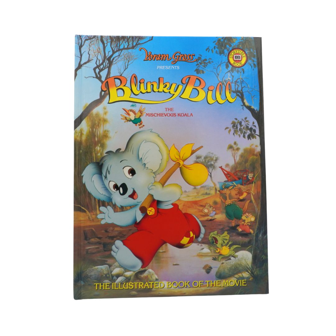 Book cover of 'Blinky Bill' with a cartoon koala character on a white background