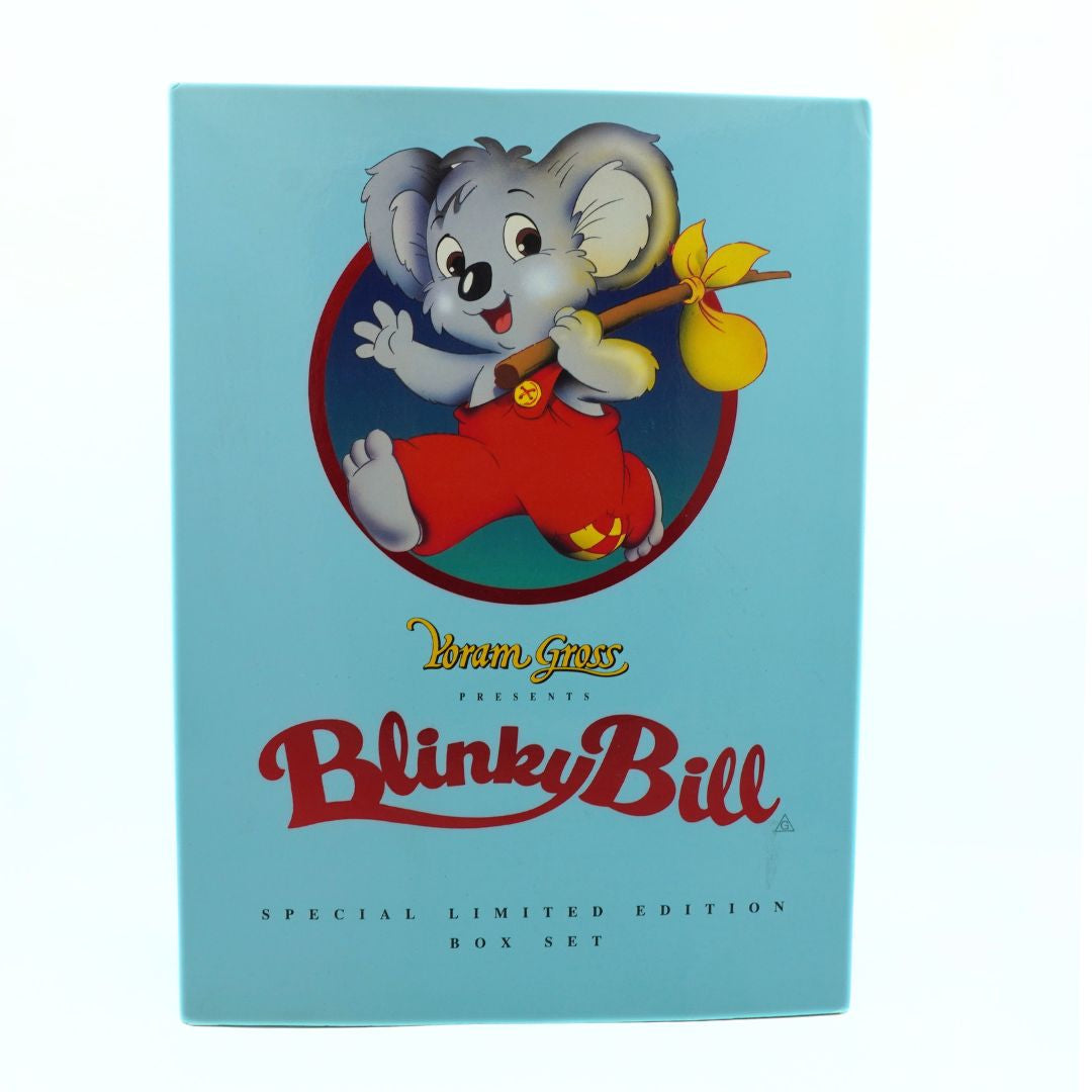Cover of a 'Blinky Bill' special limited edition box set with cartoon character on a blue background