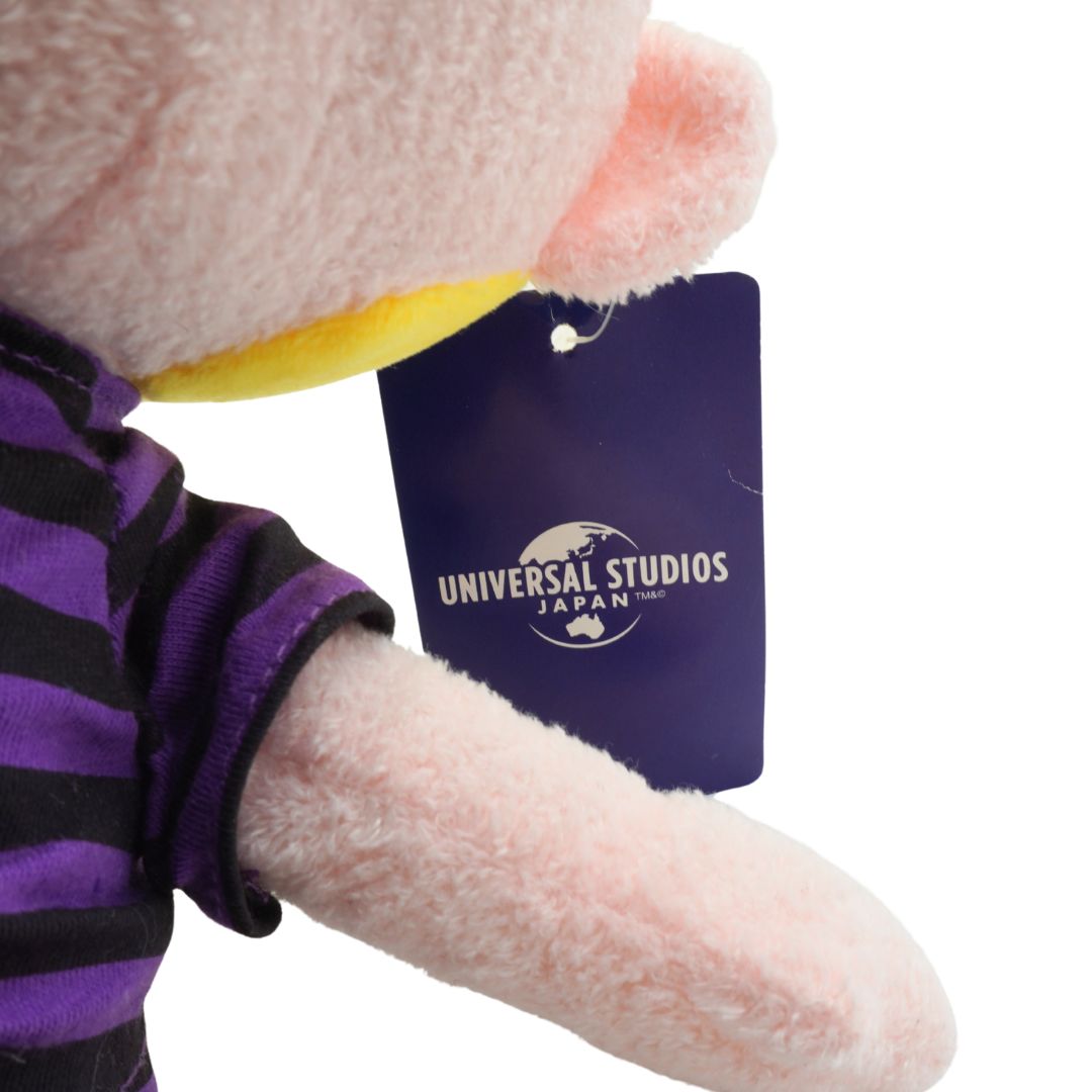 Plush toy with a Universal Studios Japan tag on a white background