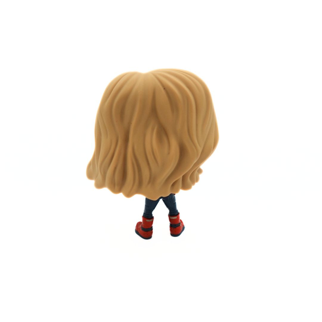 Photo of the back of the Captain Marvel 459 Funko Pop figure