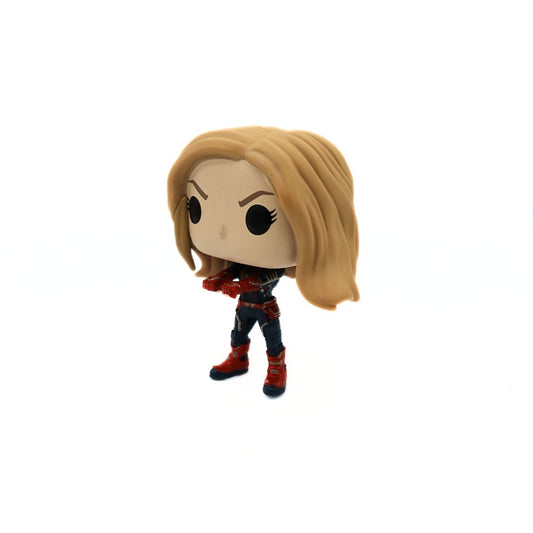 Loose Captain Marvel Funko Pop with a bobble head