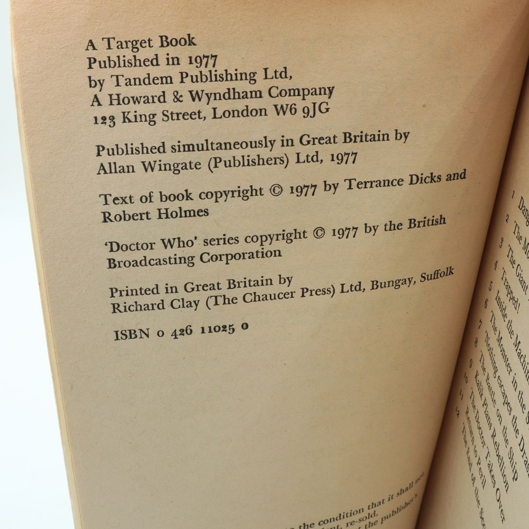 Publishing page of a book with publishing information and ISBN number.