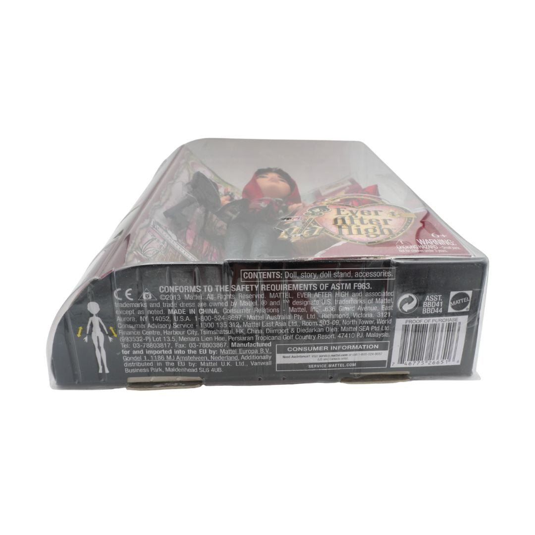 Toy figure in packaging with visible branding on a white background