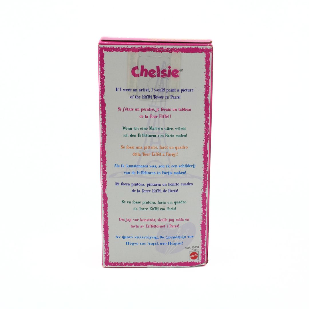 Product packaging with 'Chelsie' branding on a white background