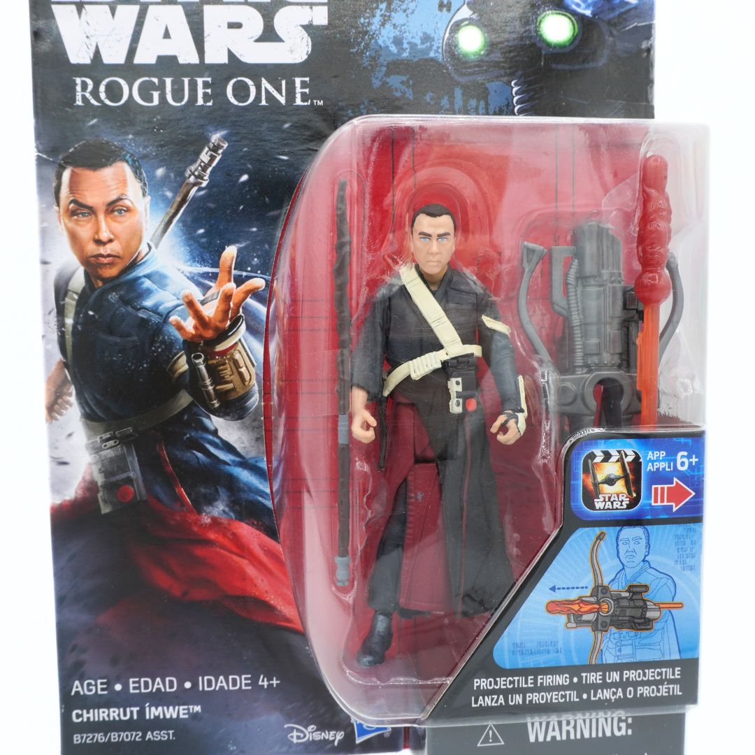 Star Wars Rogue One action figure packaging with character image and toy inside
