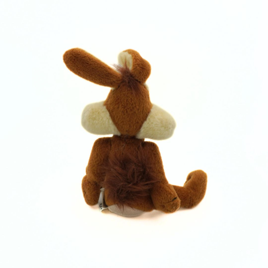 Brown plush toy on a white background