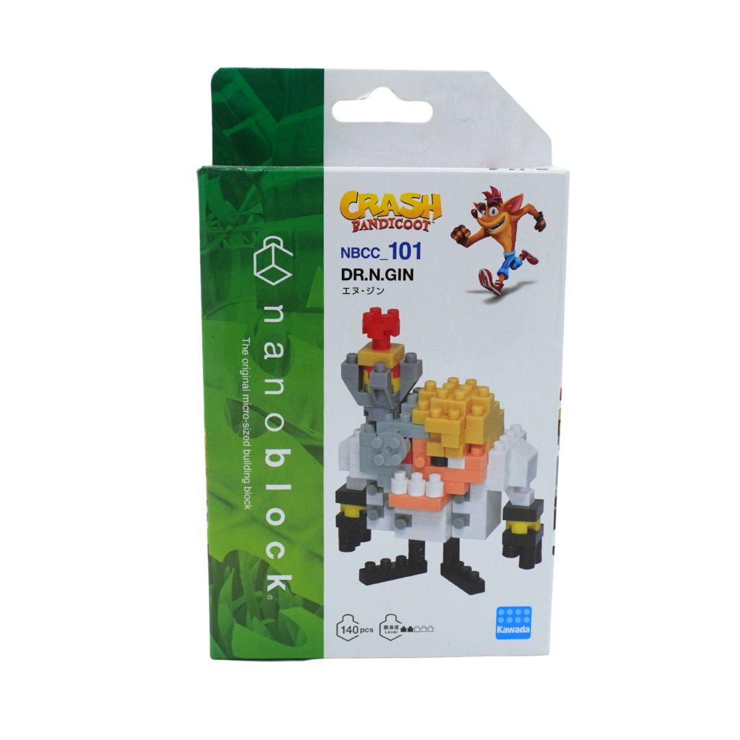 Crash Bandicoot Nanoblocks NBCC 101 Dr. N. Gin on a white backdrop
