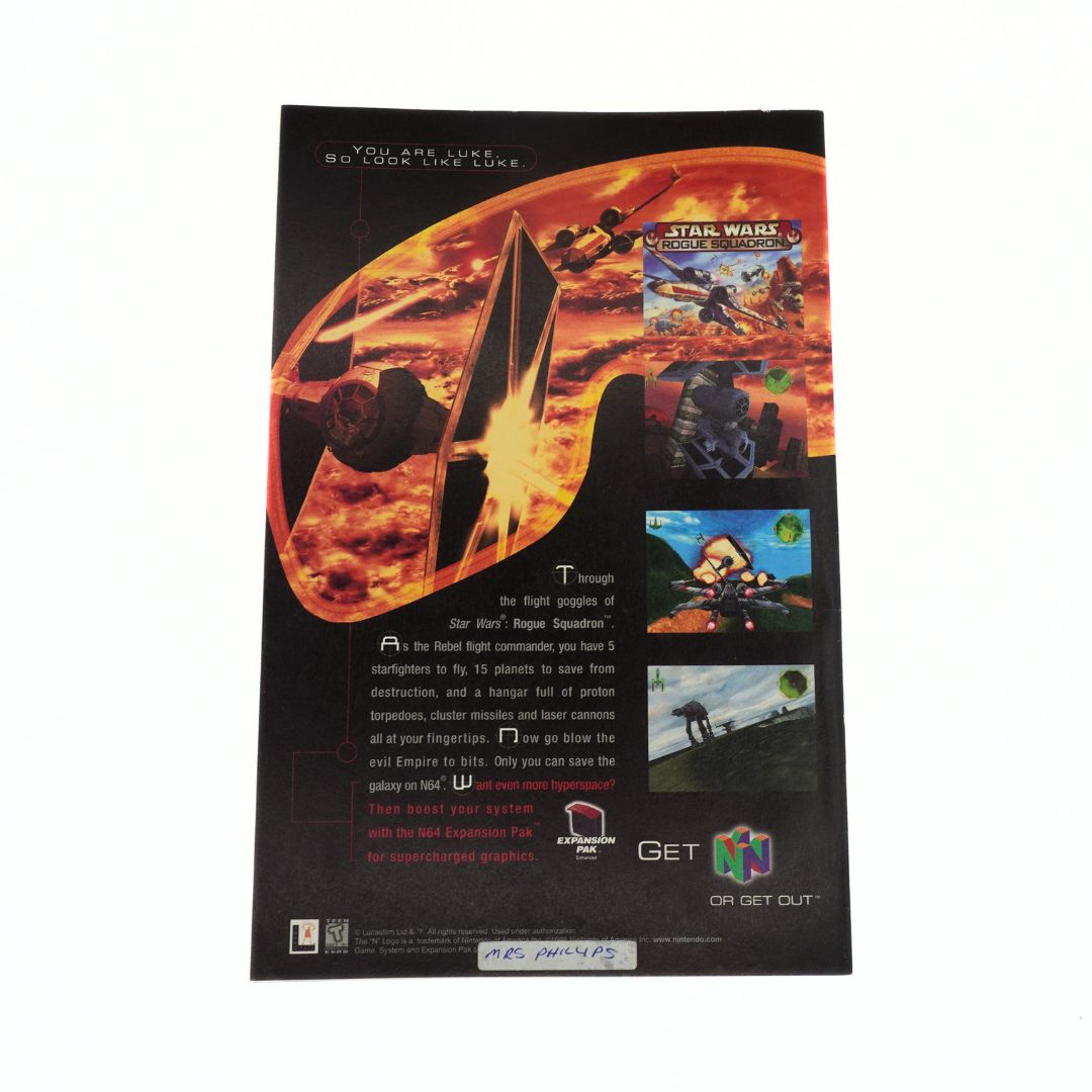 Promotional poster for a Star Wars product with graphics and text on a white background