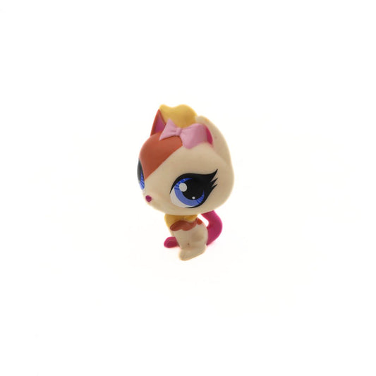 Small figurine with a colorful design on a white background