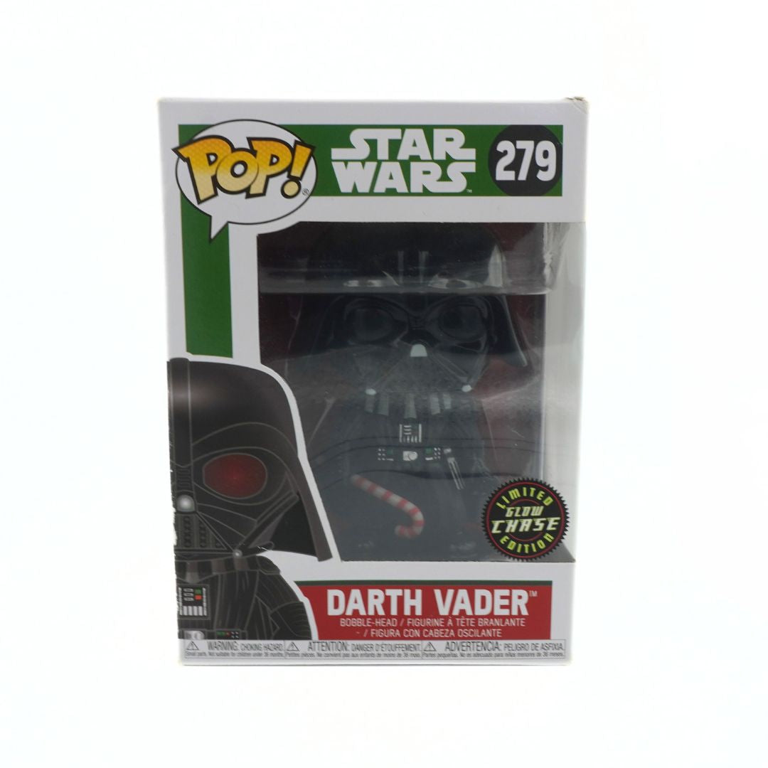 Packaged Pop! Vinyl figure of Darth Vader from Star Wars with branding and product details.