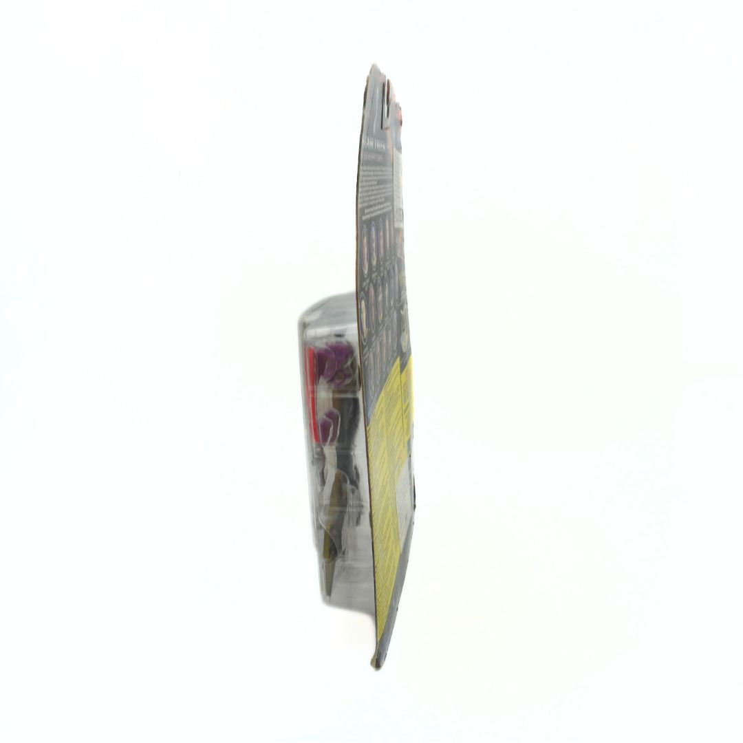 Side on photo of a 1994 Data figurine in its original packaging