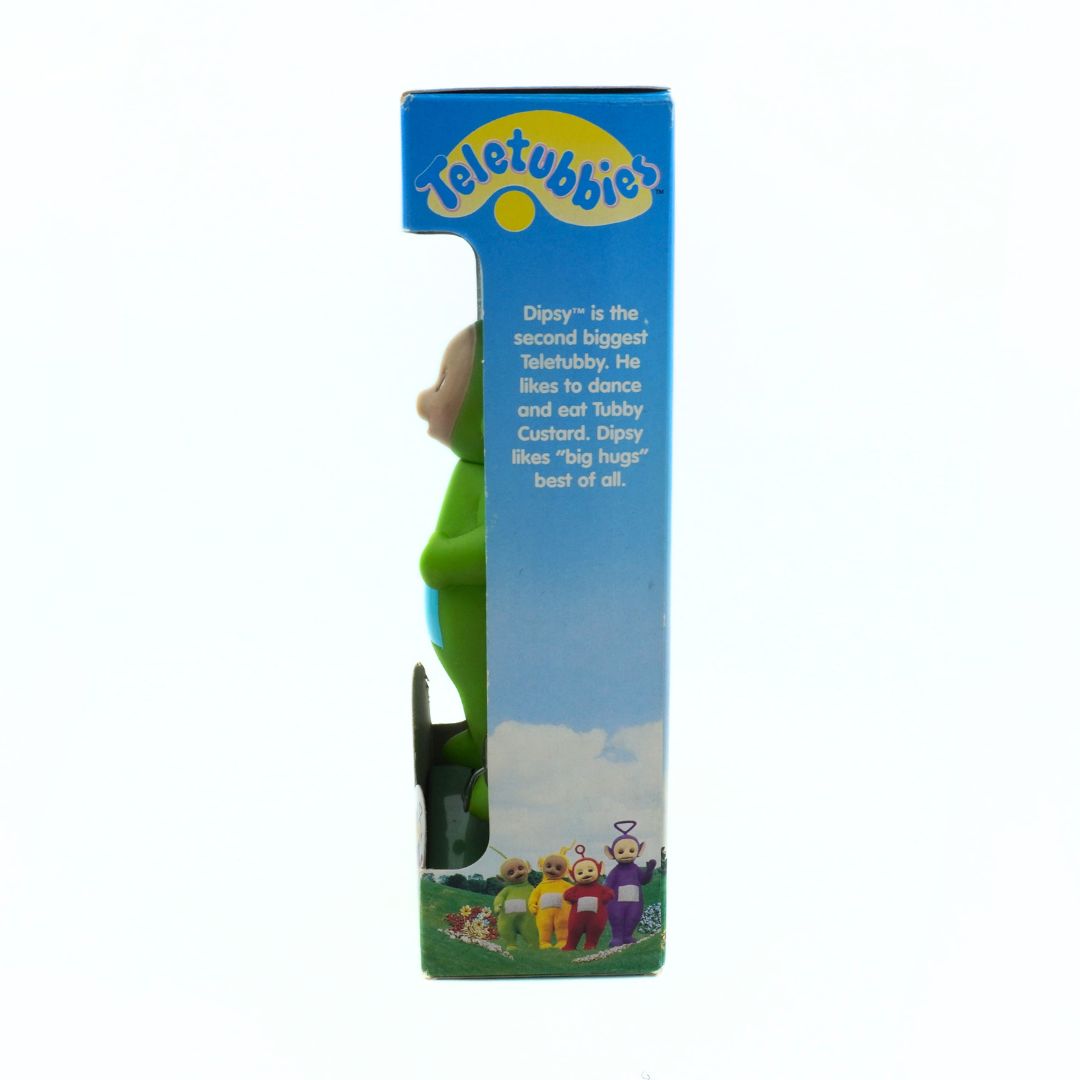 Teletubbies character figure with packaging on a white background
