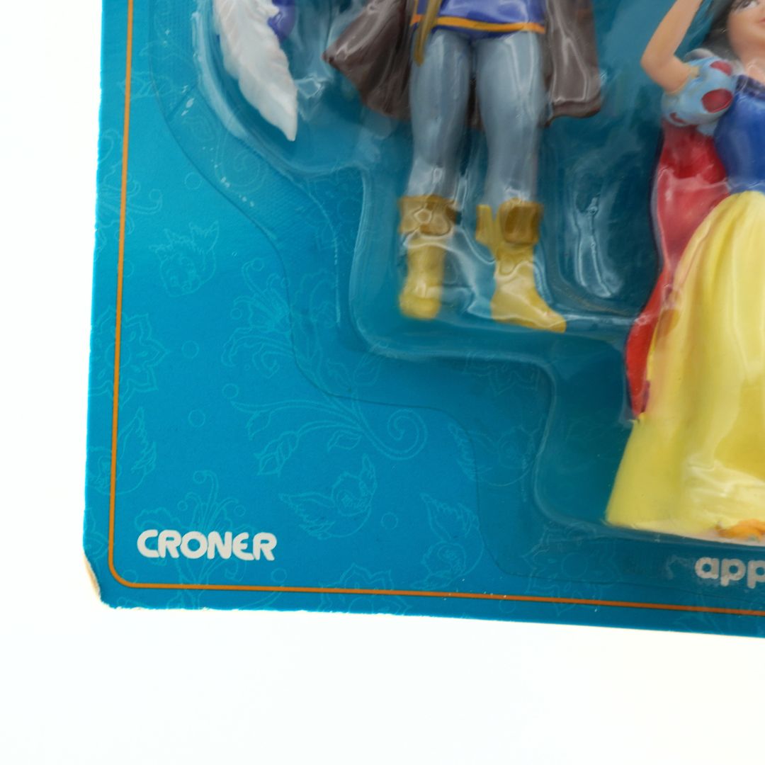 Toy figures in clear plastic packaging with 'Croner' branding on a blue background