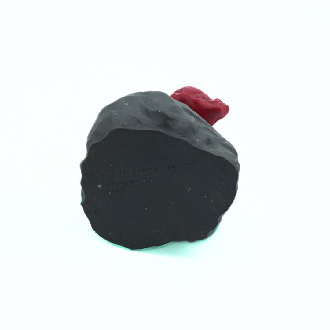 Black and red object on a white background