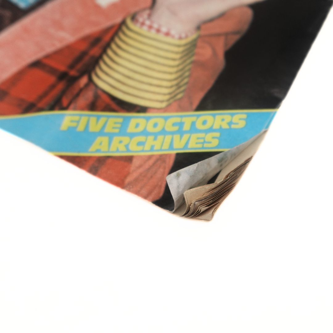 Corner of a January 1985 Doctor Who Magazine showing some creasing
