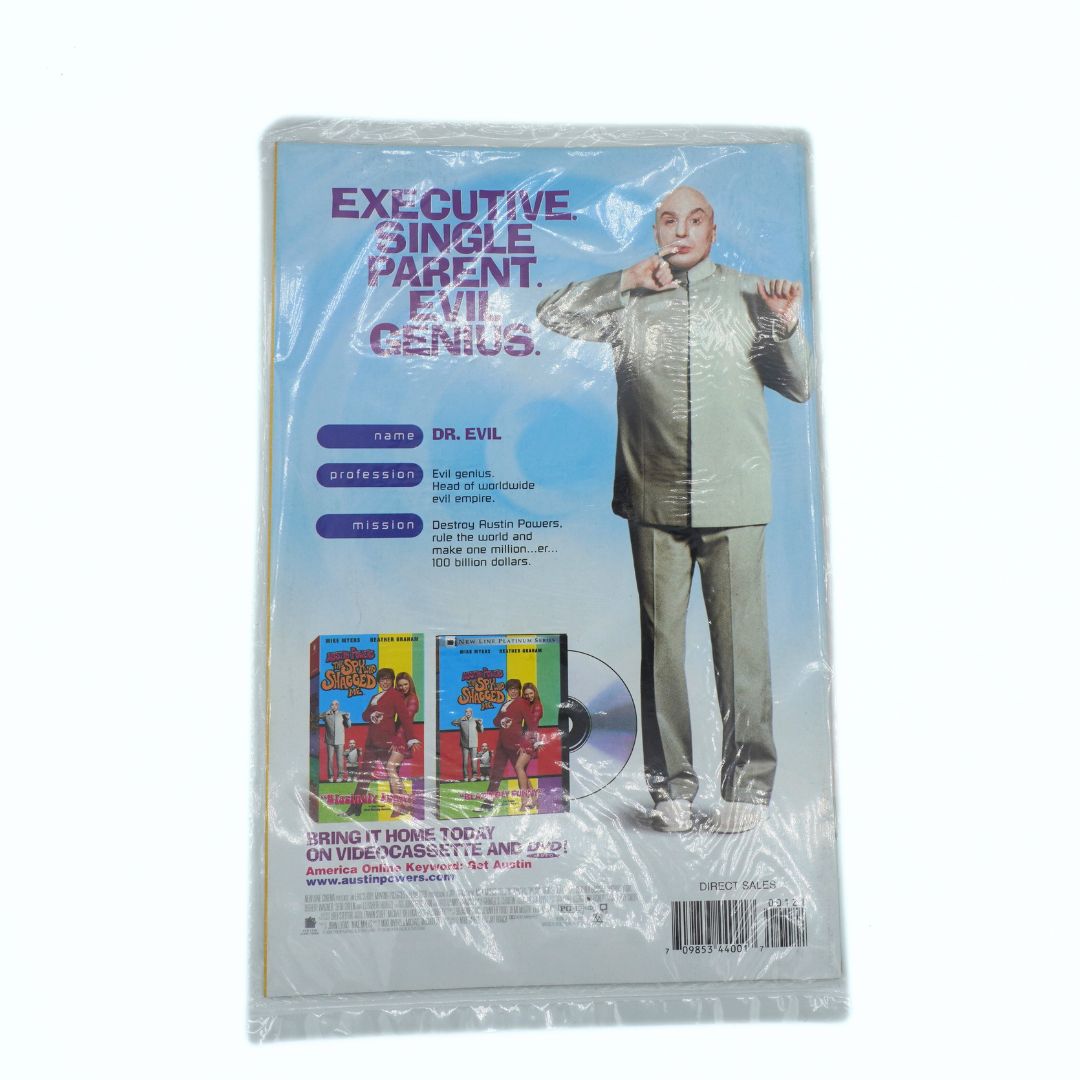 Toy figure packaging with character and text on a white background