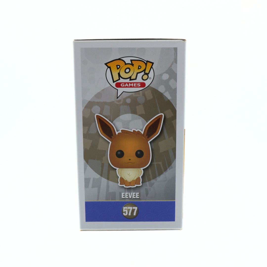 Funko Pop! Games Eevee figure packaging on a white background