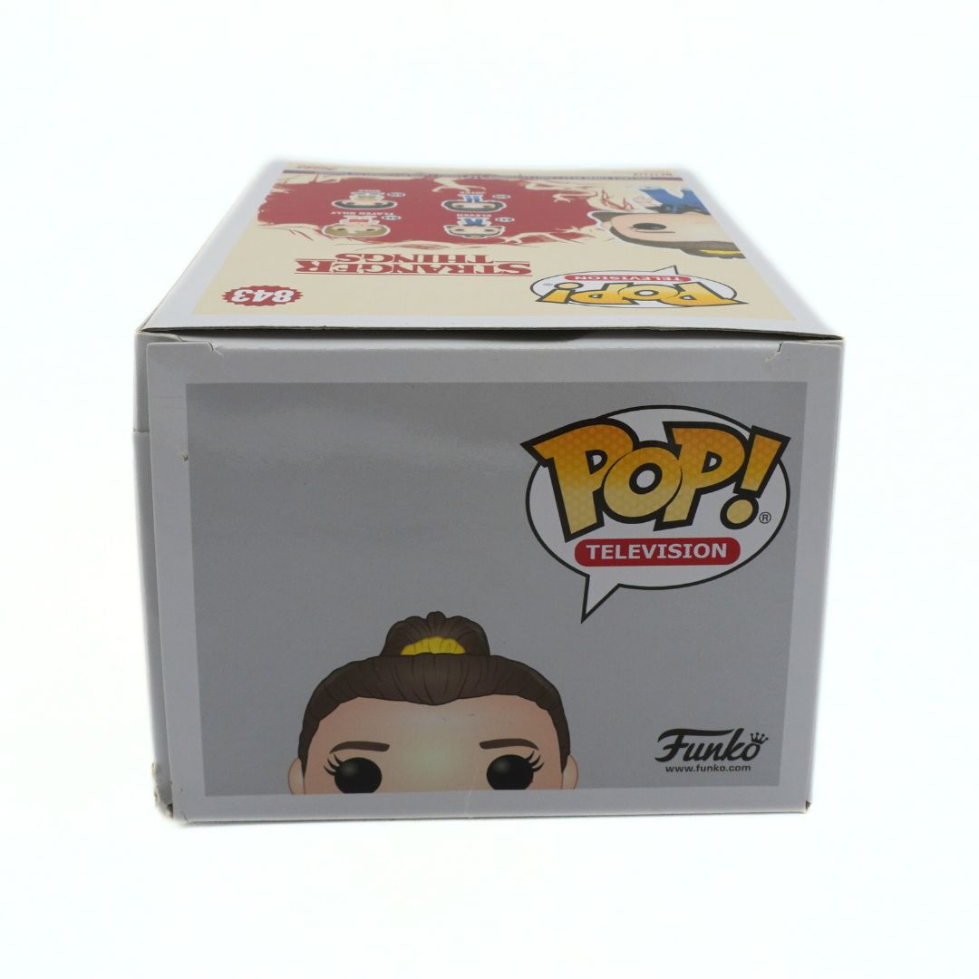 Funko Pop! Television box with a character head illustration on a white background