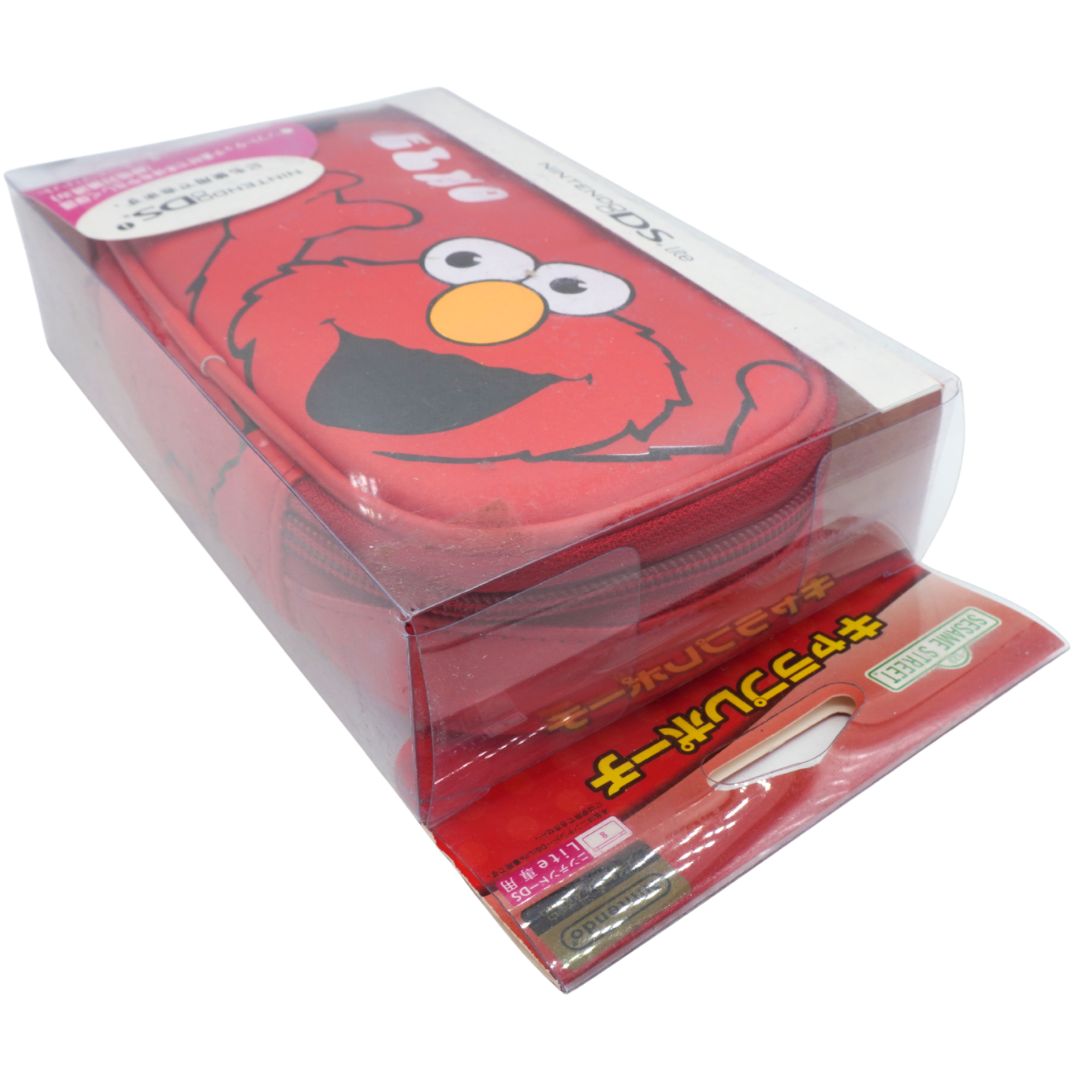 Red character-themed product in clear packaging on a white background