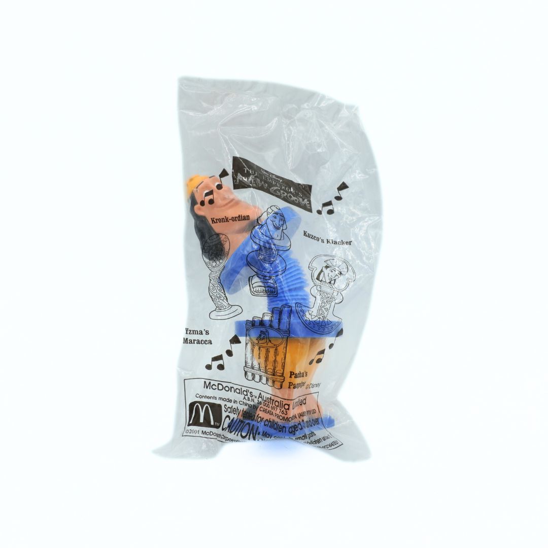 McDonald's toy figure in a clear plastic package on a white background